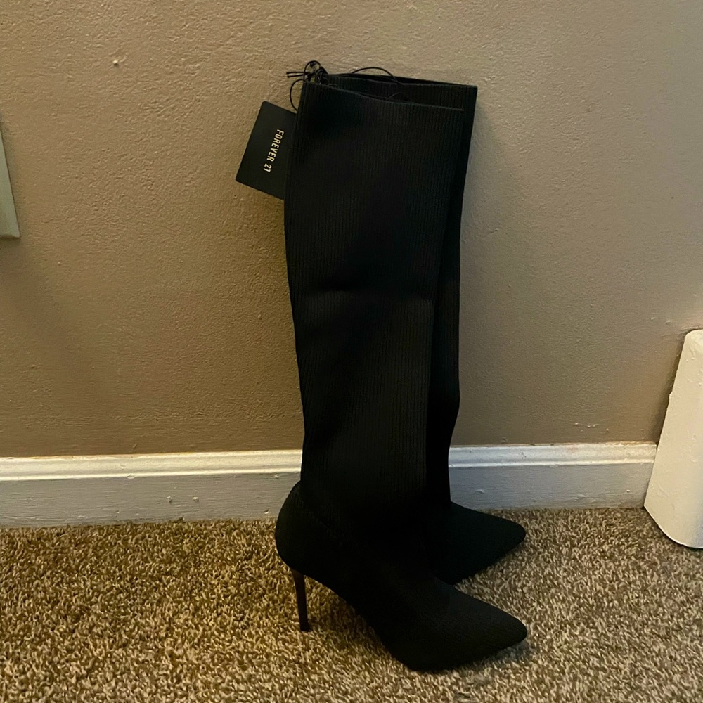 F21 SOCK BOOTS